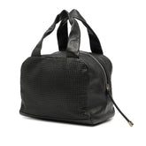 シャネル ココマーク メッシュ ハンドバッグ ミニボストンバッグ ブラック キャビアスキン レディース CHANEL 【中古】